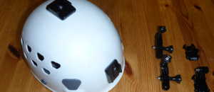 Helm mit Gopro Halterung